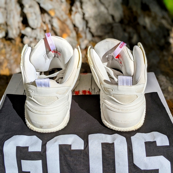Men's Shoes GCDS Cloth Trainers White - Picture 4 of 7